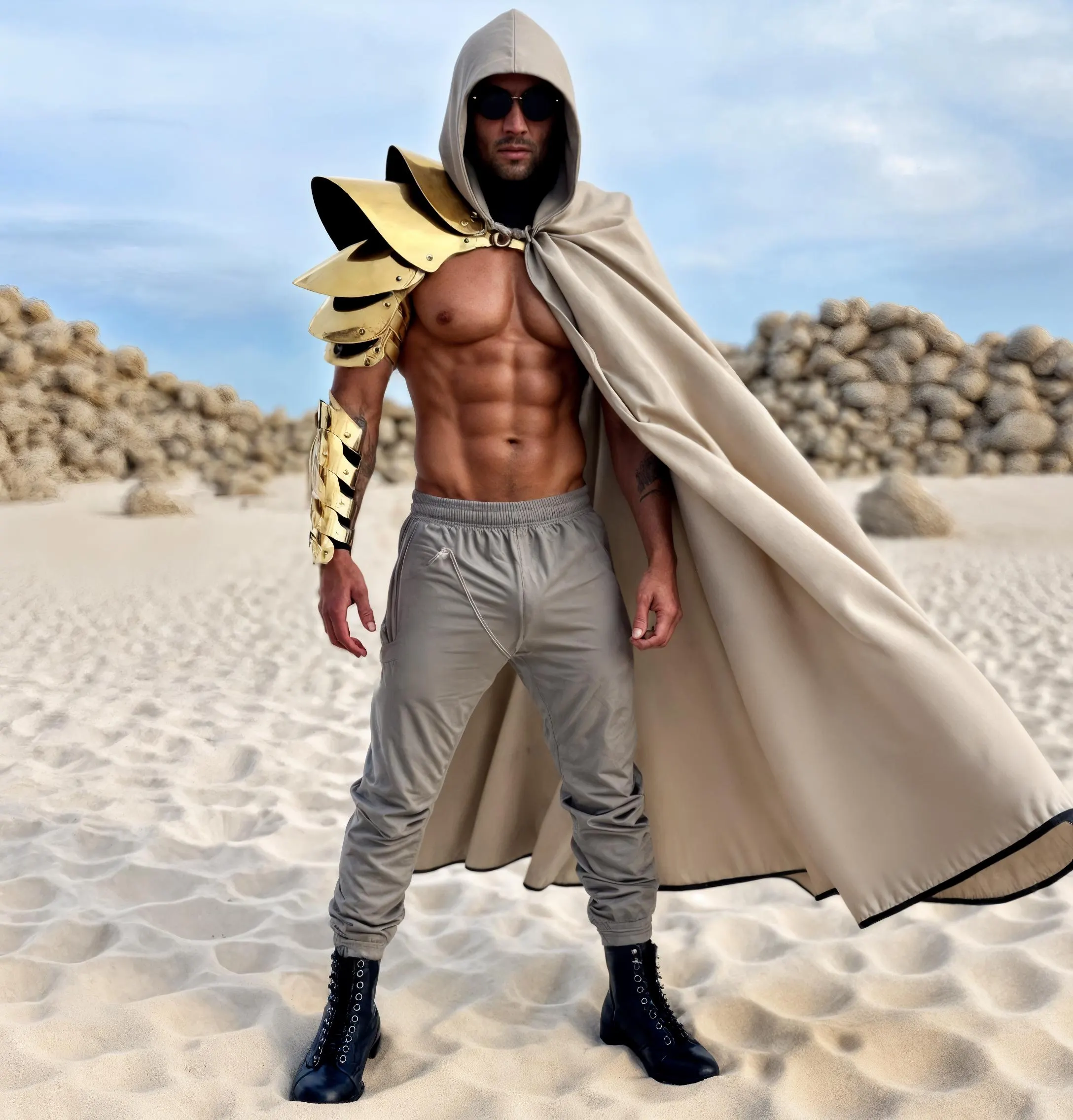 Men's Gold Warrior Armor Costume