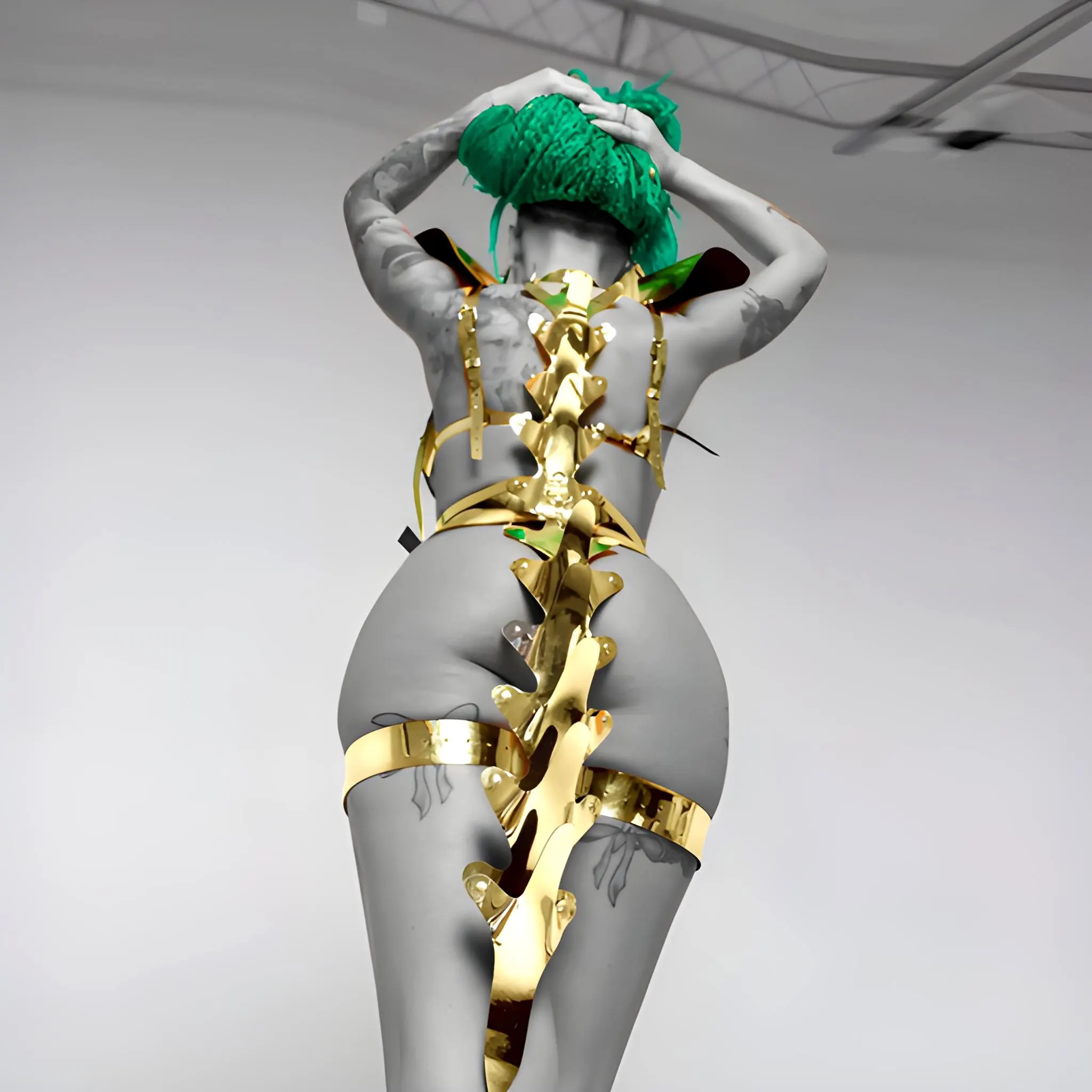 Gold Spine and Tail Costume