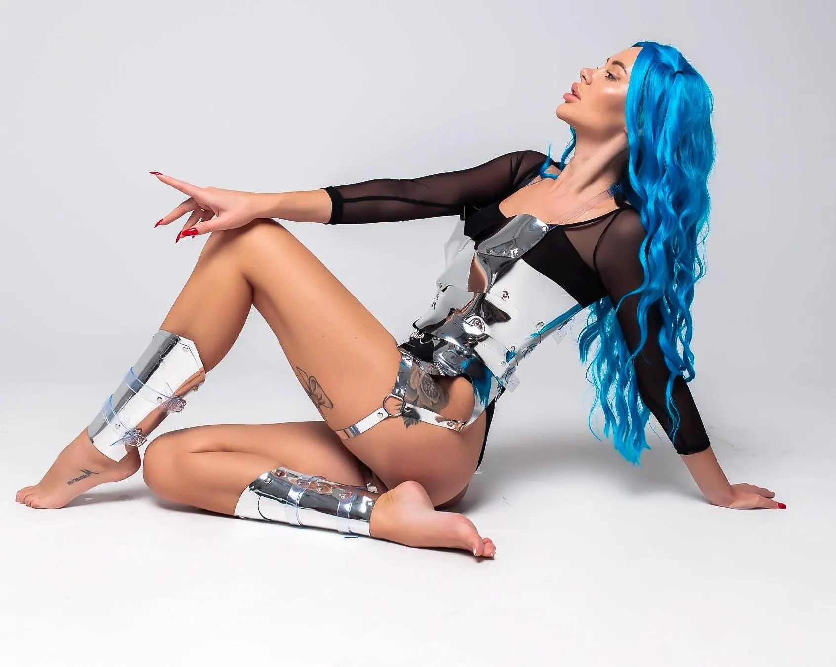 Silver Futuristic Armor Costume