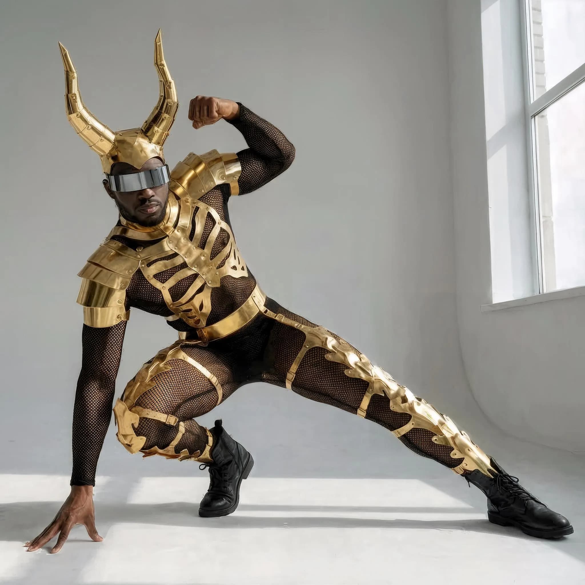 Gold Horn Costume for Men