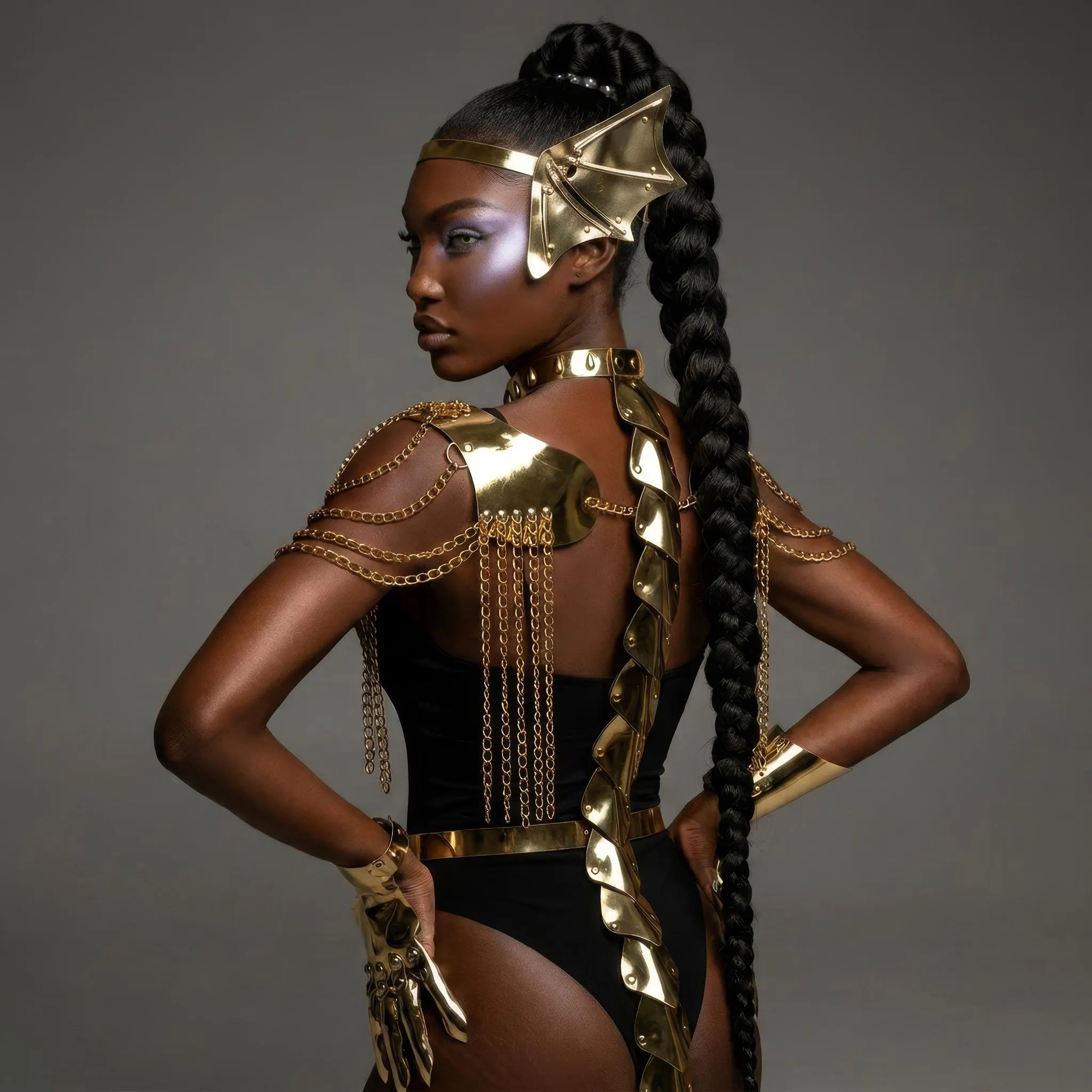 Gold Dragon Cosplay Costume for Women
