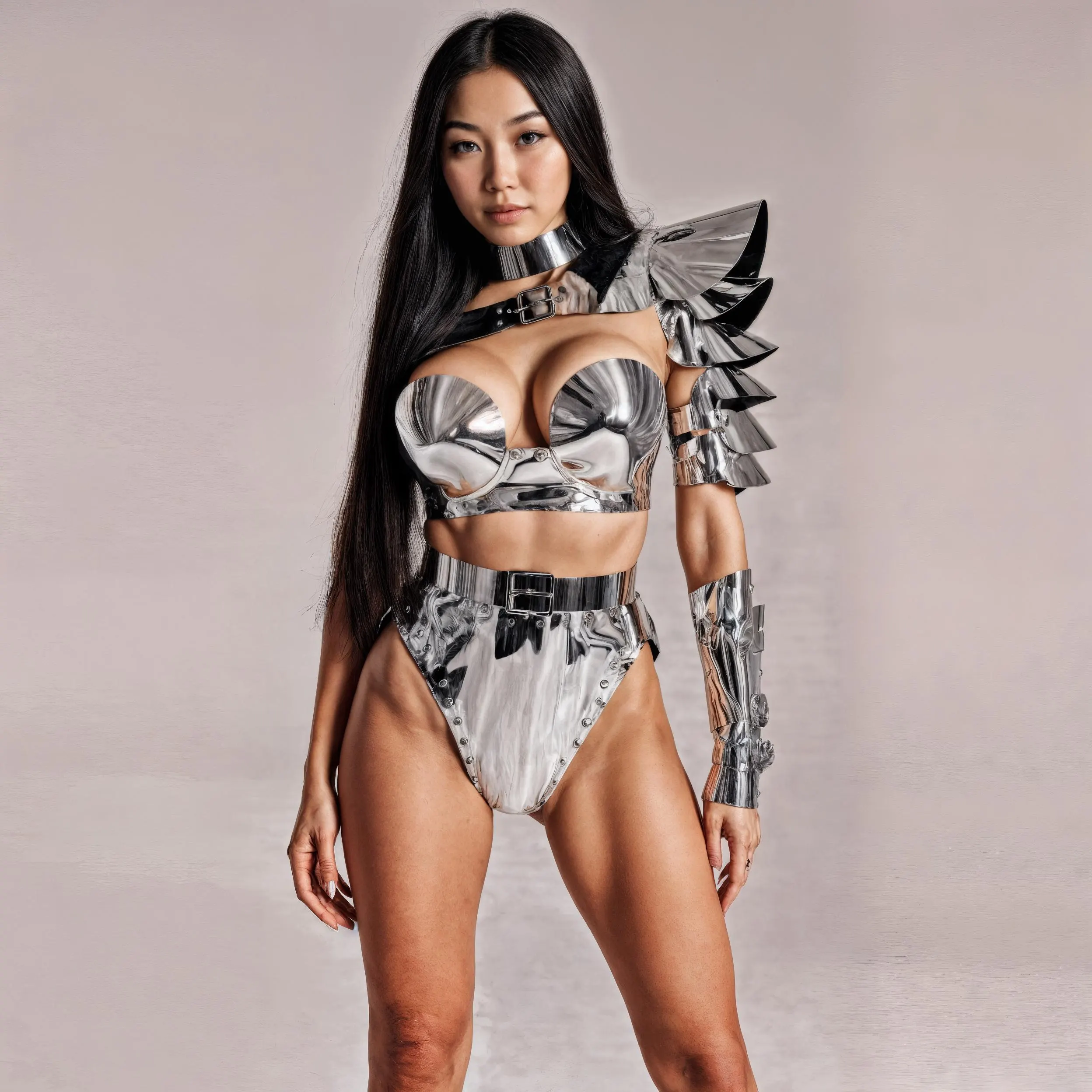 Silver Warrior Armor Costume for Women