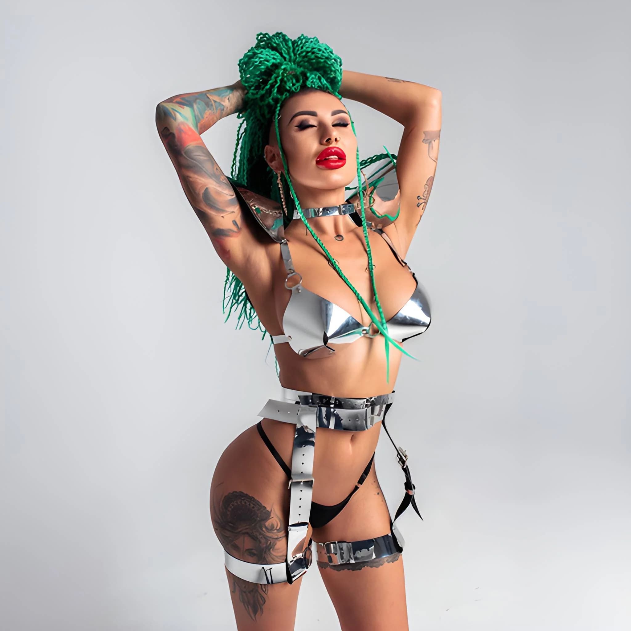 Silver Sci-Fi Costume for Women