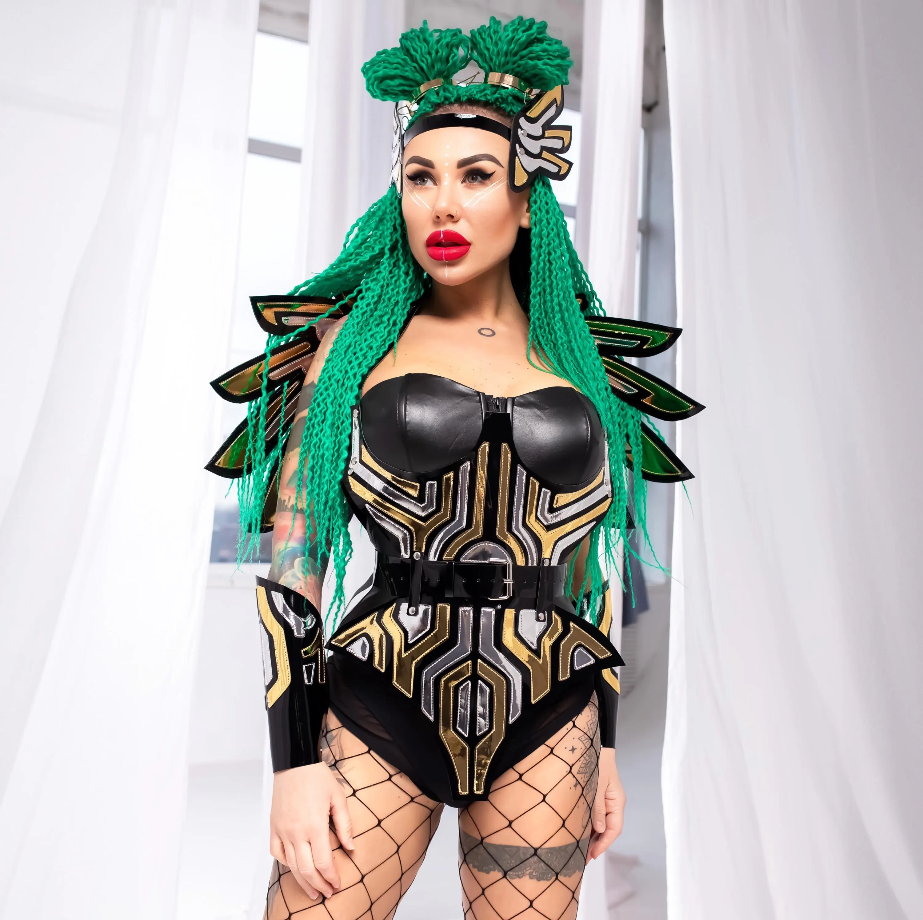 Gold Sci Fi Armor Costume for Stage