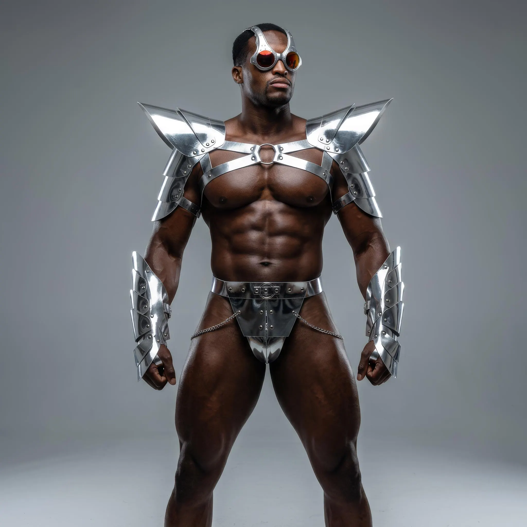 Silver Futuristic Armor Costume for Men