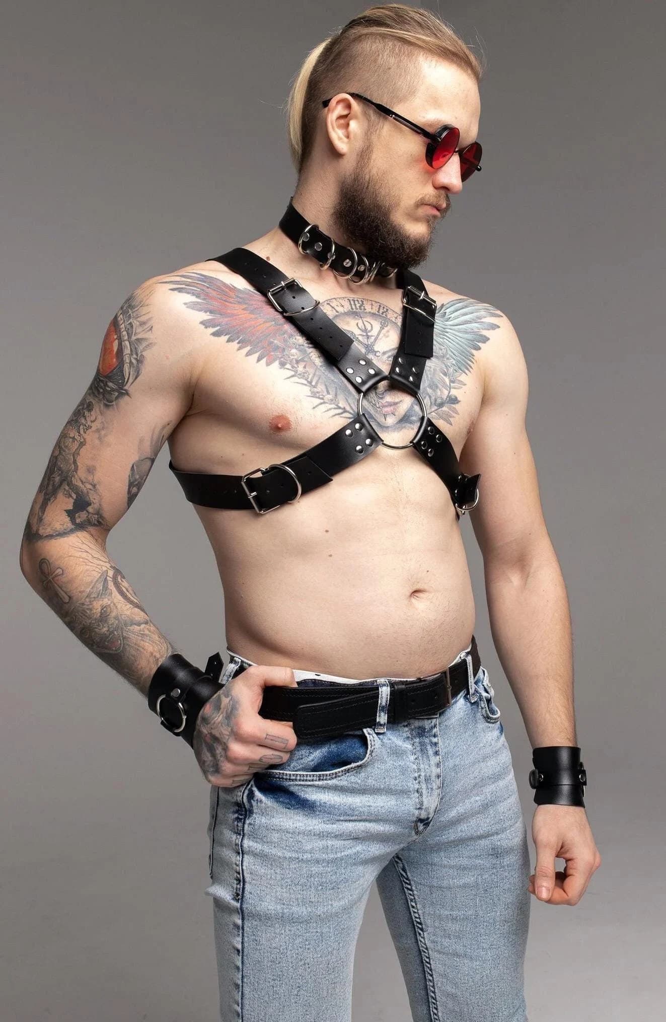 Outfit With A Harness Top for Pride