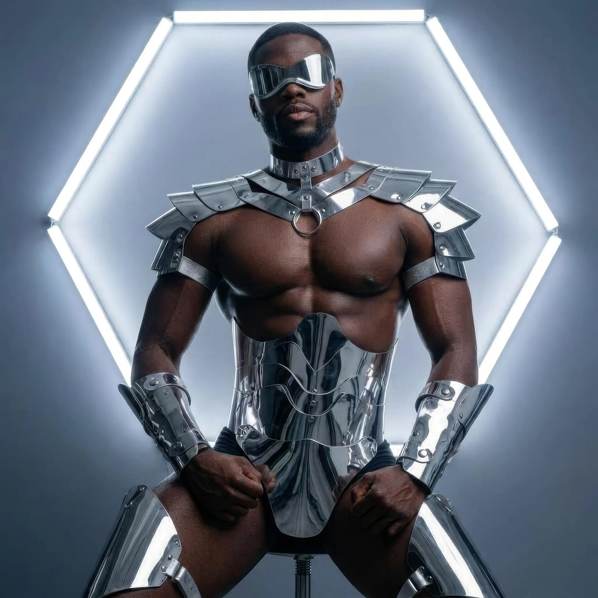 Silver Robot Armor Costume