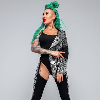 Women's Mirror Clothing set: Jacket & Leggins for Stage Performances - FEYA