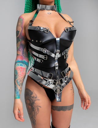 Cyber Punk Armor Set: Bodysuit & Leg - Crafted for Cosplay outfit - FEYA