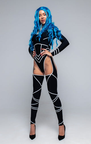 Dance Costume set Bodysuit & Leggings for women Pole Dancer outfit - FEYA