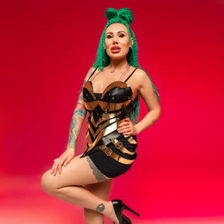 Fashion Bodysuit - Perfect for Event Shows, Performances, Dance and Parties - FEYA