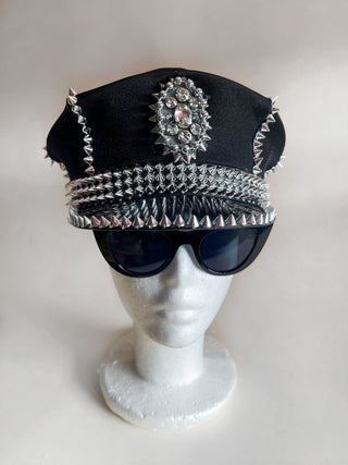 Festival Dance Headdress: Mirror Plastic & Rhinestone Design for Women - FEYA