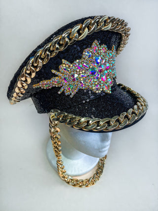 Festival Headdress: Artistic Chain & Rhinestone Headpiece for Women - FEYA