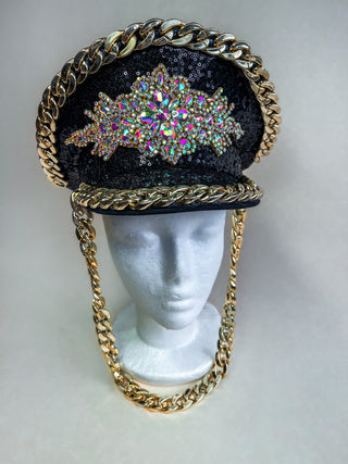 Festival Headdress: Artistic Chain & Rhinestone Headpiece for Women - FEYA