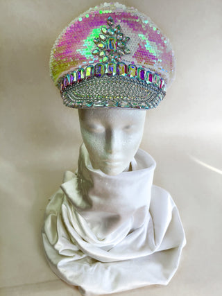 Festival Headdress: Unique Mirror & Rhinestone Design - FEYA