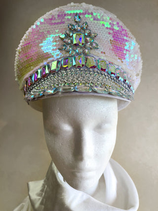 Festival Headdress: Unique Mirror & Rhinestone Design - FEYA