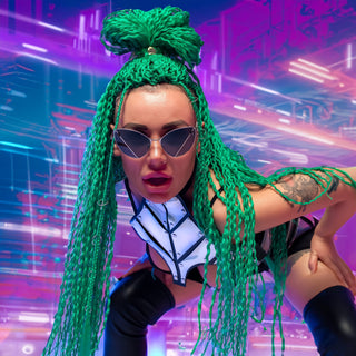 Futuristic Cosplay Costume Set: Step into the Cyberworld & Ignite the Stage - FEYA