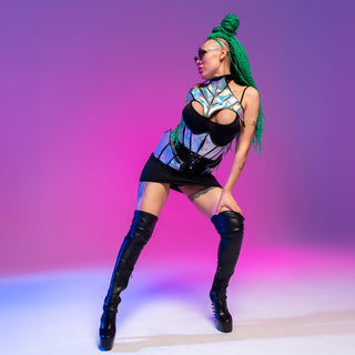 Futuristic Cosplay Costume Set: Step into the Cyberworld & Ignite the Stage - FEYA