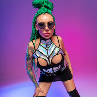 Futuristic Cosplay Costume Set: Step into the Cyberworld & Ignite the Stage - FEYA