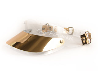 Gold & Silver Clear Jelly Plastic Sun Visor Cap - Ideal for Summer Fashion look - FEYA