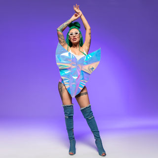 Hologram Butterfly Cosplay Dress: Perfect for Show Performance - FEYA