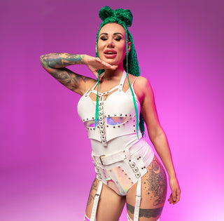 Hologram Rave Costume Set - Shine Bright at Festivals & Parties - FEYA