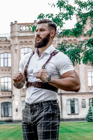 Luxary Leather Suspenfers for Men – Handmade, Durable, and Stylish