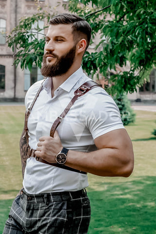 Luxary Leather Suspenfers for Men – Handmade, Durable, and Stylish