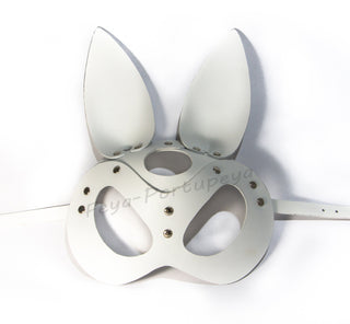 Leather Rabbit Mask - Universal Fit for Parties & Intimacy - FEYA