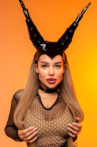 Malificent Cosplay Outfit set Horns Spine Corset, Halloween Wear - FEYA