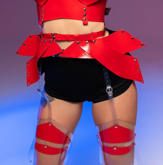 Martian Space Costume set: Top, Shoulders, Skirt, Leg Covers for Alien outfit - FEYA