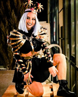 Metallic Clothing for Dance Show Outfit or Festival Parties - FEYA