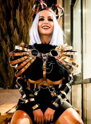 Metallic Clothing for Dance Show Outfit or Festival Parties - FEYA