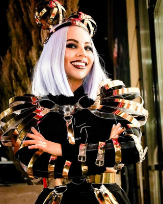 Metallic Clothing for Dance Show Outfit or Festival Parties - FEYA