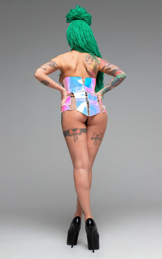 Neon Party Dress: Stage Performance Ensemble for Women - FEYA