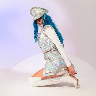 Sowing Set with Hat & Dress: Ultimate Festival Fashion for Women - FEYA