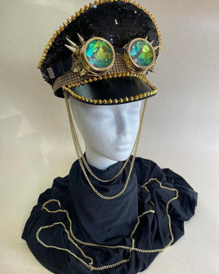 Stunning Women's Rhinestone Festival Headdress - Unique Mirror Design - FEYA