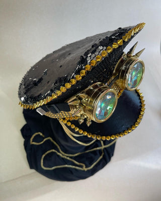 Stunning Women's Rhinestone Festival Headdress - Unique Mirror Design - FEYA