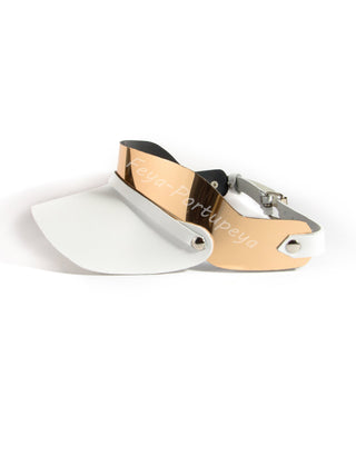 Summer Leather Sun Visor Cap - Stylish & Durable - FEYA