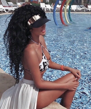 Summer Leather Sun Visor Cap - Stylish & Durable - FEYA