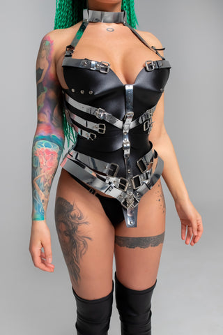 Unique Metallic Armor Cyberpunk Costume Sets for Epic Cosplay - FEYA