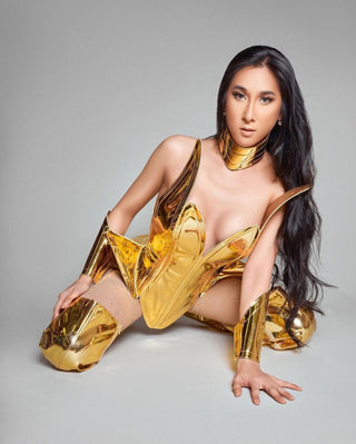 Unique Red Stage Dress: Elevate Your Performance - FEYA