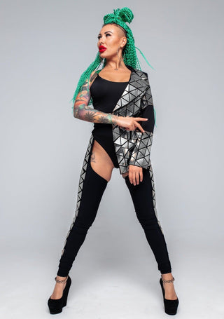 Women's Mirror Clothing set: Jacket & Leggins for Stage Performances - FEYA